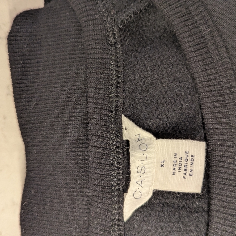 Nordstrom Black Sweater with Silver Script - Picture 3 of 6